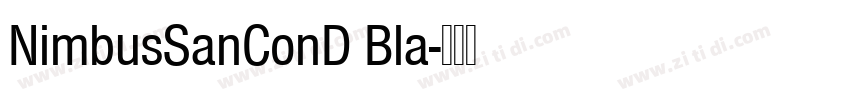NimbusSanConD Bla字体转换 NimbusSanConD Bla字体转换